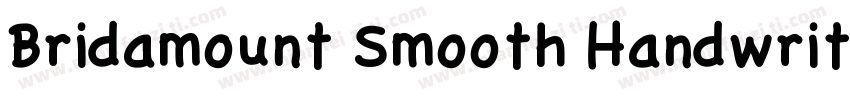 Bridamount Smooth Handwritten Font字体转换
